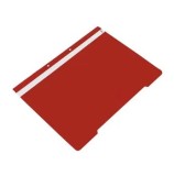 Cumpara ieftin Dosar rosu cu sina si 2 perforatii A4 plastic 25 buc/um