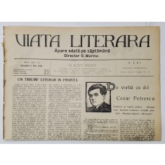 VIATA LITERARA , DIRECTOR G. MURNU , SAPTAMANAL , ANUL I , NR. 12 , 8 MAI , 1926