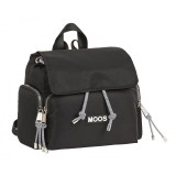 Rucsac dama cu clapeta negru Moos Casual, Jad