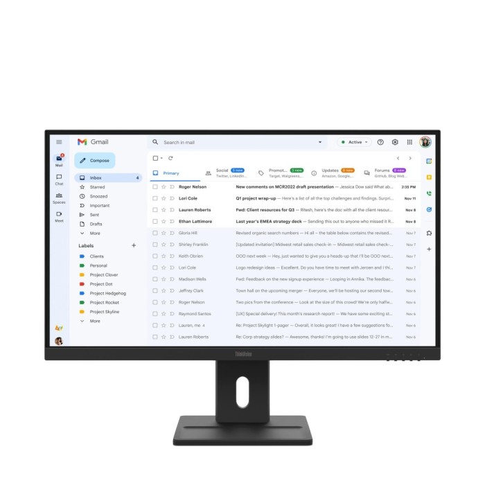 Monitor Lenovo ThinkVision E27-40 27 inch Full HD cu boxe integrate
