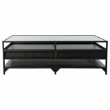 Masa de Cafea DKD Home Decor Metal Geam (120 x 60 x 40 cm)