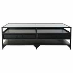 Masa de Cafea DKD Home Decor Metal Geam (120 x 60 x 40 cm)