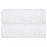 VidaXL Prosoape pentru oaspeți 2 buc Alb 30x50 cm 360 g/m&sup2; 100% bumbac