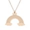 Rainbow - Colier personalizat din argint 925 placat cu aur roz Curcubeu