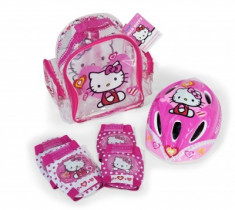 Set protectii bicicleta trotineta Saica Hello Kitty foto