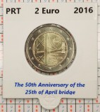 Portugalia 2 euro 2016 - 25th of April - UNC in cartonas personalizat - B115