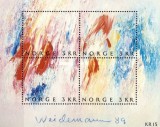 Norvegia 1989 - Arta moderna-pictura, bloc neuzat