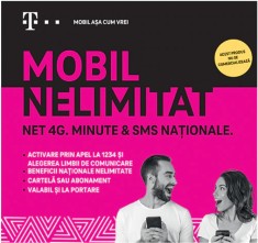 50 CARTELE TELEKOM MOBIL NELIMITAT 6 LEI/BUCATA foto