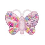 Set creativ din Margele multicolore, Cutie Fluturas, ATU-083562