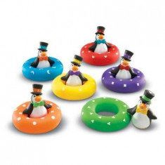 Set 12 jucarii de baie pentru bebelusi Learning Resources - Pinguinii colorati foto