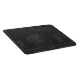 STAND SPACER notebook 15.6&quot;, sita metal, fan 14cm cu led albastru, black, &quot;SP-NC19&quot;/45504838 (timbru verde 0.8 lei)
