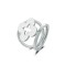 Inel pentru esarfa Silver Double Ring