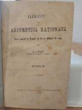 Elemente de Aritmetica Raționată. G. I. Roșiu. Ed. H. Goldener. 1889