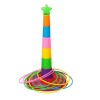Jucarie de Indemanare Turn Multicolor cu 8 Inele 3+, jumbo