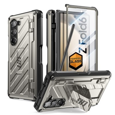 Husa pentru Samsung Galaxy Z Fold6 - Supcase Unicorn Beetle Pro - Titan Gray foto