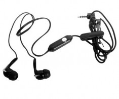 Handsfree stereo (casti) cu microfon 4World negru mufa de 3,5mm foto