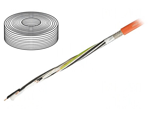 Cablu de Control Hibrid Portocaliu chainflex CF887