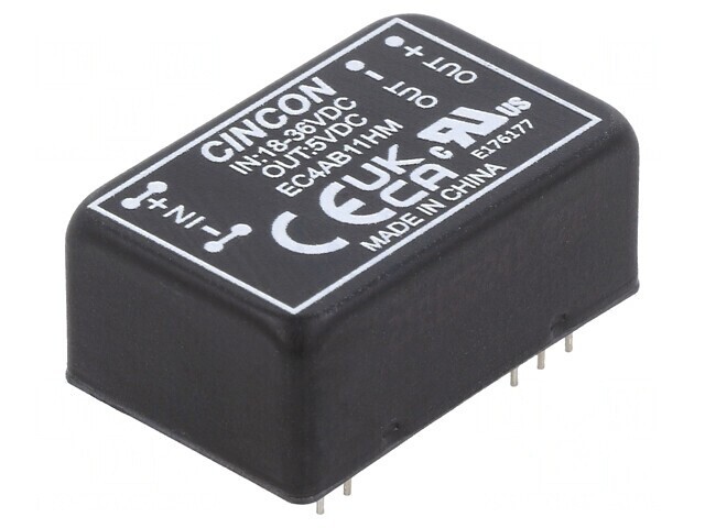 Convertor DC-DC 18-36V la 5V 1000mA THT EC4AB11HM