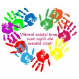 Sticker Inima din Amprente Colorate