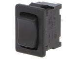 Comutator Bascule ON-OFF-ON 6A/250V Negru IP40