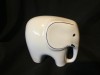 Decor / Vintage - Bibelou elefant din portelan romanesc perioada comunista !