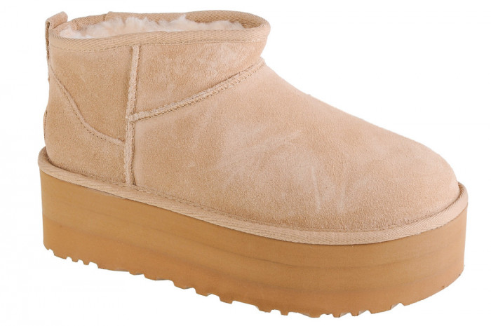 Cizme de iarna UGG Classic Ultra Mini Platform 1135092-SAN bej