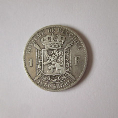 Belgia 1 Franc 1830-1880 argint,cea de-a 50-a aniversare a independenței Belgiei