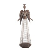 Cumpara ieftin Figurina Inger metal maro 28x19x75 cm