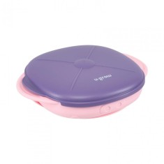 Farfurie silicon cu capac mov u-grow