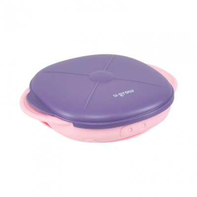 Farfurie silicon cu capac mov u-grow foto