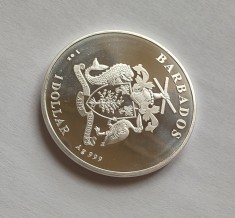 Barbados - 1 Dollar 2021 - Uncie - Tiraj 10.000 Buc. - Argint foto