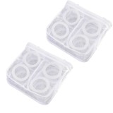 Cumpara ieftin Set 2 Saculeti pentru Spalarea si Uscarea Incaltamintei si a Hainelor de Dimensiuni Mici, Poliester, 28 x 27 cm, Alb