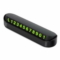 Semn cu numarul de telefon la parcarea temporara instalare pe bord Garage AutoRide