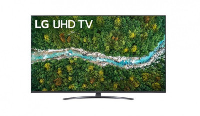 Televizor, LG 55UP78003LB, 2021, 139CM, LED, Smart TV, 4K, Negru, Plat, webOS, Mirroring iOS, Android, &amp;alpha;5 AI Processor 4K, HDR 10 HLG, 60 Hz, DVB-C, D foto