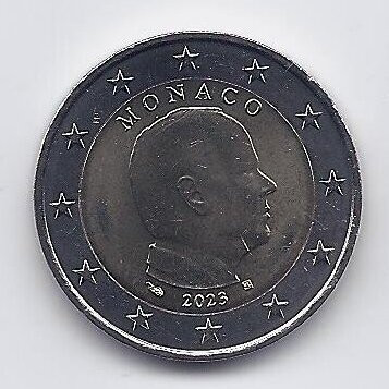 Monaco 2 euro 2022 si 2023, UNC foto