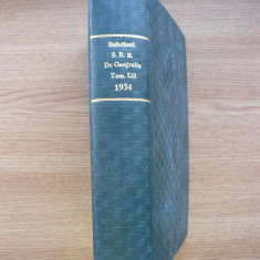 BULETINUL SOCIETATII REGALE ROMANE DE GEOGRAFIE - tomul LIII ( 1931 )