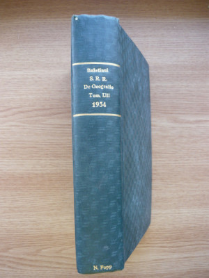 BULETINUL SOCIETATII REGALE ROMANE DE GEOGRAFIE - tomul LIII ( 1931 ) foto