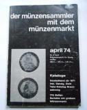 Der Munzensammler mit dem munzenmarkt. April 74