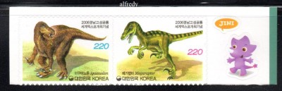 COREEA DE SUD 2006, Fauna, Dinozauri, serie neuzata, MNH foto