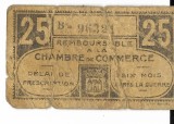 Bancnota 25 centimes - Franta, chambre de Commerce
