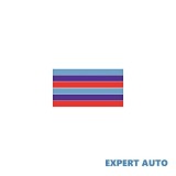 Autocolant Auto kwmobile BW-02, 200x45cm, PVC, Alb/Negru/Gri/Rosu, Rezistent Zgarieturi, Sticker Abstract Universal