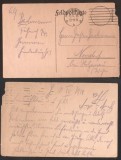 Germany 1918 Postal History Rare Feldpost postcard Hannover to Neudorf D.638