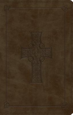 Large Print Value Thinline Bible-ESV-Cross Design foto