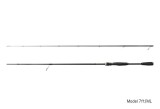 Lanseta Spinning Delphin Addyct 7ft/ML, 2 Tronsoane, Actiune Medie, Pescuit Stiuca/Salau, Blanc Toray Japonez, Usoara 123g