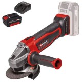Einhell TE-AG 18/115 Q Li PXC + Starter Kit - Polizor unghiular 115 mm + Set 1 acumulator si incarcator Li-Ion 18 V 4 Ah