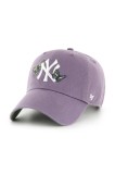 47 brand șapcă de baseball din bumbac MLB New York Yankees culoarea violet, neted, B-ICACL17GWS-II
