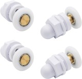 Set 4 Roti Usa Dus Alama Jormftte Alb/Auriu - Role Cabina Dus