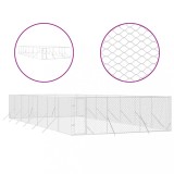Cumpara ieftin Padoc de exterior pentru caini argintiu 6x14x2m otel galvanizat