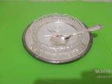 FARFURIOARA ARGINTATA pentru CAVIAR , marcata, cu BAC DE STICLA in interior (2), Sosiera
