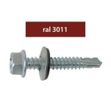 Cumpara ieftin Suruburi Perforatoare Ral 3011-Bordo 4.8 X 20 Mm, 250 Bucati